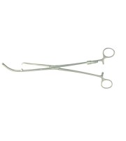 Uterine lifting forceps with dye injector